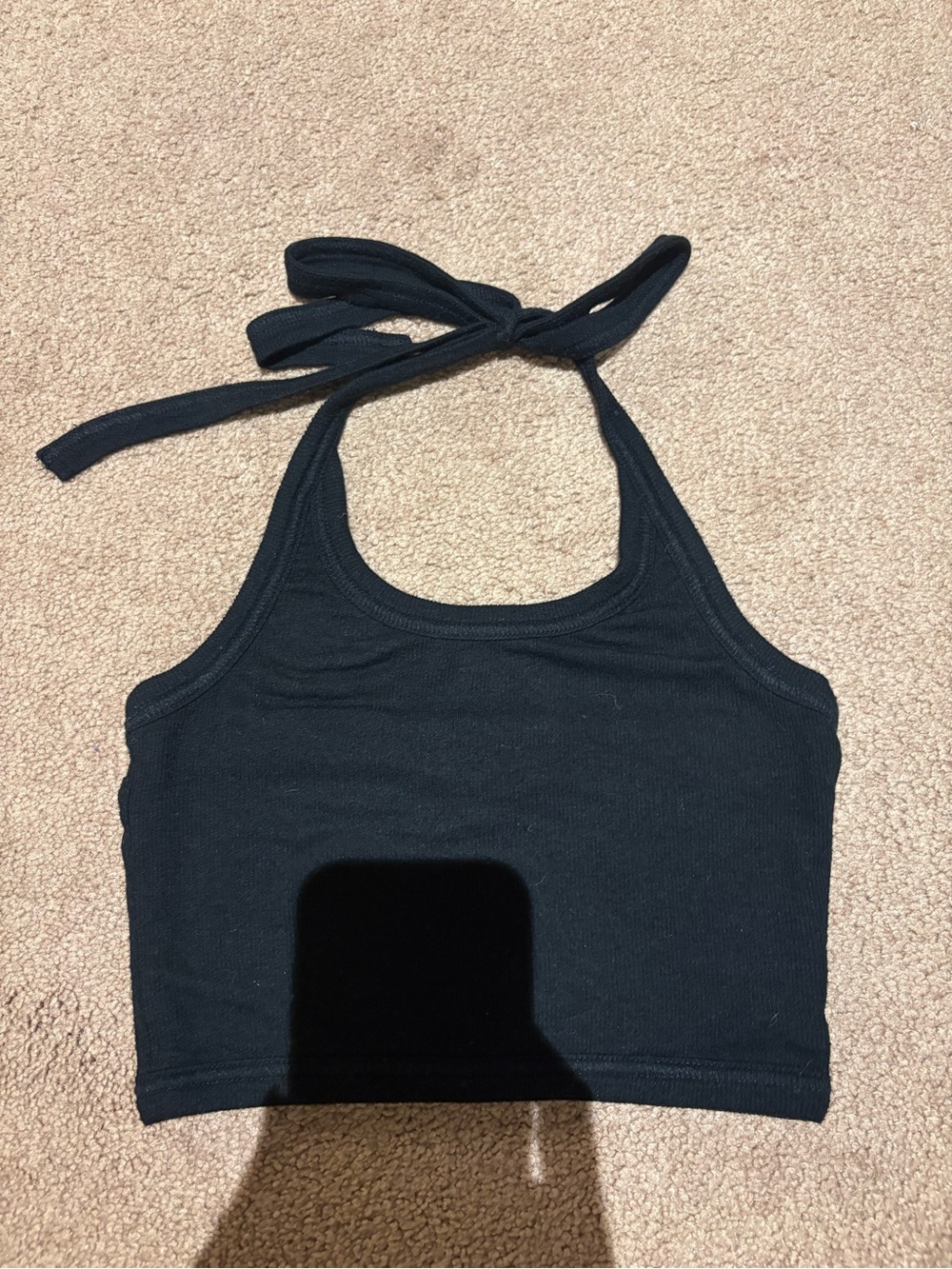 Wilfred free Black Halter Crop Top size xxs